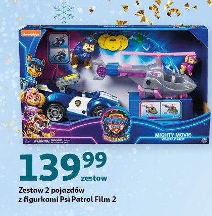 Zestaw pojazdów z figurkami psi patrol Spin master promocja w Auchan