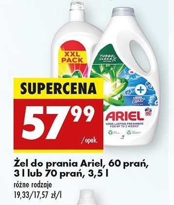 Płyn do prania lenor Ariel promocja w Biedronka