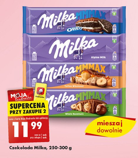 Czekolada toffee wholenut Milka promocja w Biedronka