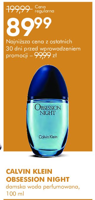 Woda perfumowana Calvin klein promocja w Super-Pharm