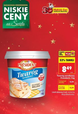 Twaróg sernikowy 1 kg promocja w Biedronka