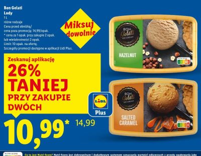 Lody różne rodzaje promocja w Lidl