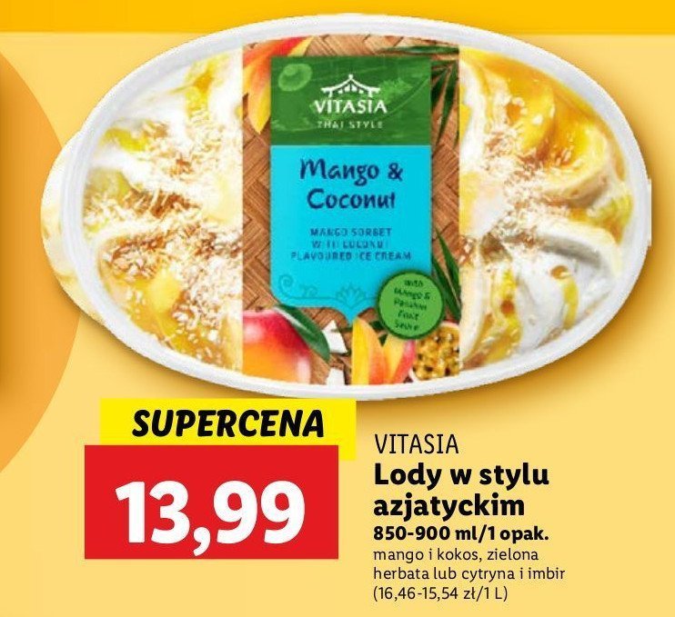 Lody cytryna-imbir Vitasia promocja