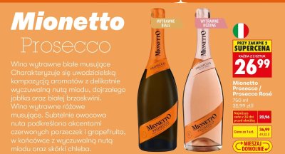 Prosecco Mionetto Prosecco / Prosecco Rosé promocja w Biedronka