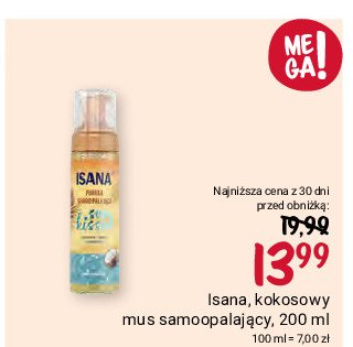 Mus samoopalający do ciała Isana sun kissed promocja