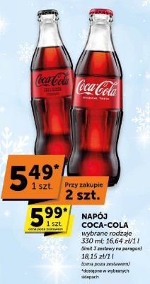 Napój Coca-Cola wybrane rodzaje promocja w Euro Sklep