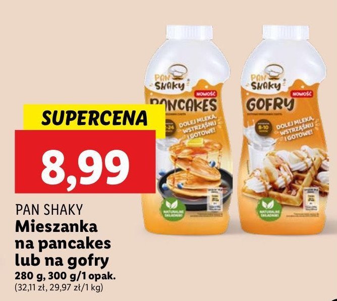 Mieszanka do przygotowania pancakes Pan shaky promocja