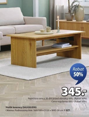 Stolik kawowy DAUGBJERG promocja w Jysk
