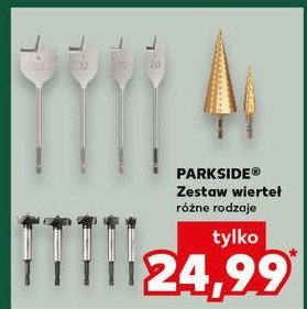 Zestaw wierteł świdrowych Parkside promocja