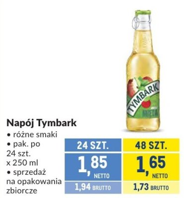 Napój Tymbark różne smaki promocja w Makro
