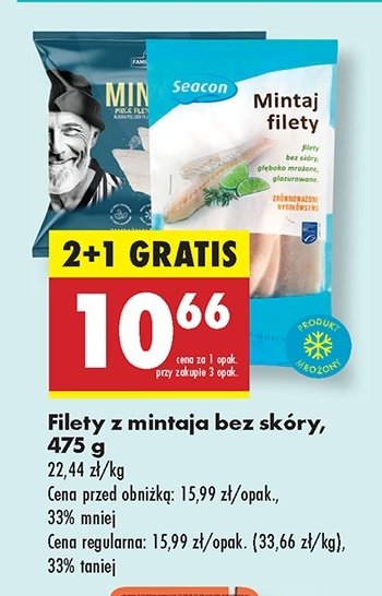 Filet z mintaja Family fish promocja w Biedronka