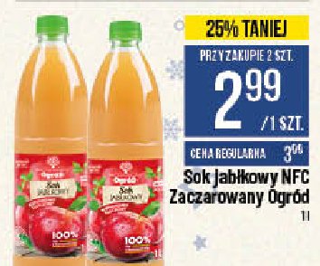 Sok jabłkowy nfc Zaczarowany ogród promocja w Aldi