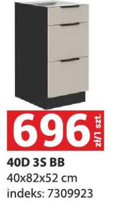 Szafka kuchenna 40D 3S BB promocja w Merkury Market