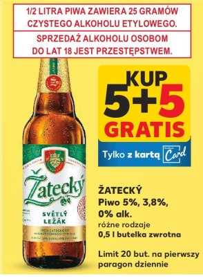 Piwo 0% alk. różne rodzaje  promocja w Kaufland