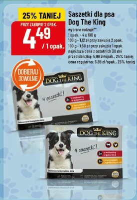 Saszetki dla psa Dog The King promocja w POLOmarket