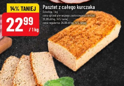 Pasztet z całego kurczaka Sokołów promocja w POLOmarket