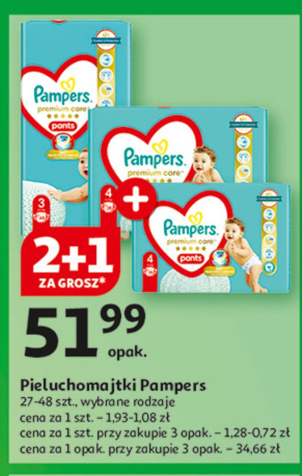 Pieluchy midi 3 Pampers promocja