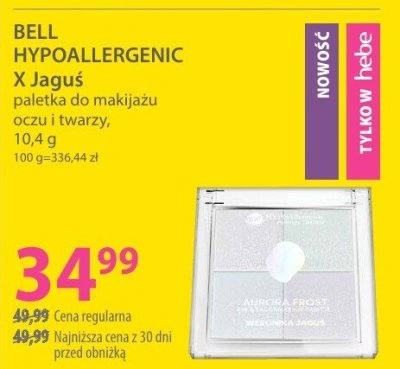 Paletka do makijażu oczu i twarzy BELL HYPOALLERGENIC X-Lagus promocja w Hebe