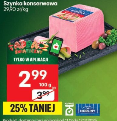 Szynka konserwowa promocja w Delikatesy Centrum