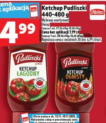 Ketchup Pudliszki 440-480 g promocja w TOPAZ