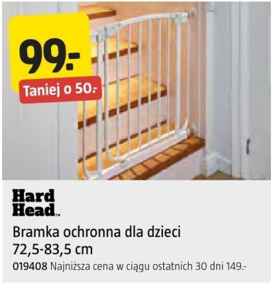 Bramka ochronna dla dzieci Hard Head 72,5-83,5 cm promocja w Jula