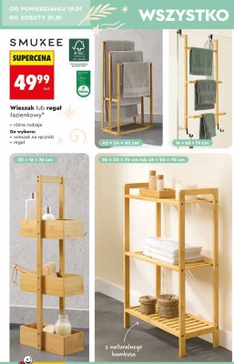 Regał łazienkowy Smukee promocja w Biedronka