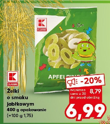 Żelki jabłkowe K-classic promocja