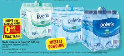 Woda lekko gazowana Polaris promocja