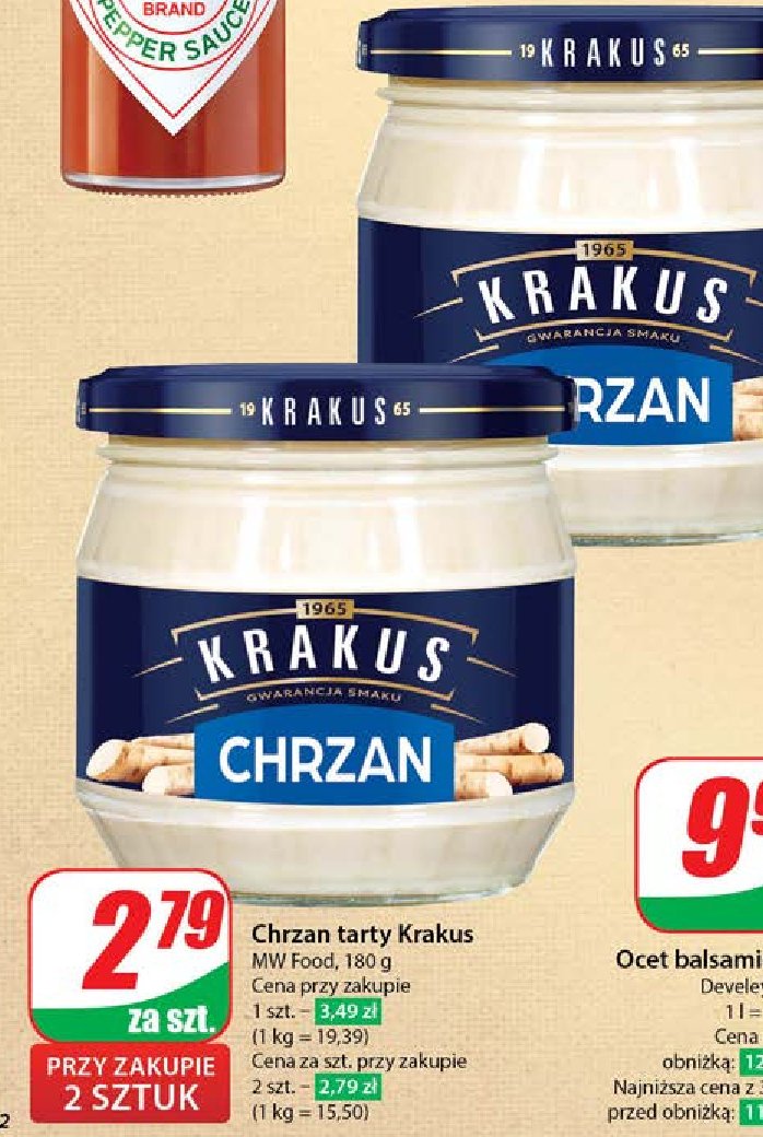 Chrzan Krakus maspex promocja w Dino