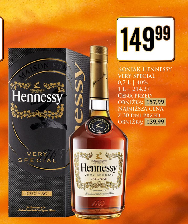 Cognac karton Hennessy very special promocja