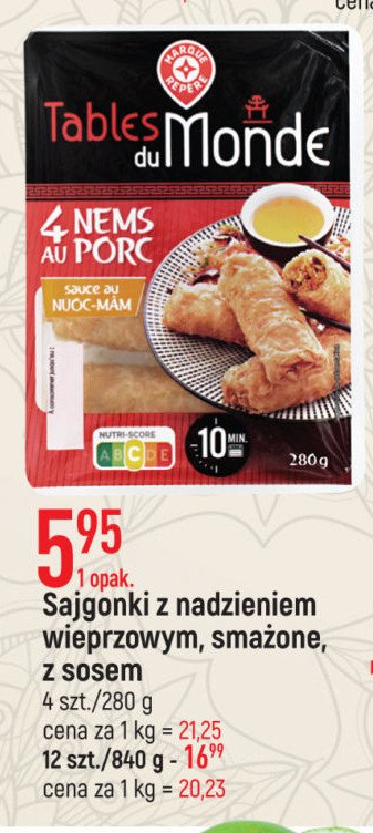 Sajgonki wieprzowe z sosem WIODĄCA MARKA PIC EXPRESS Wiodąca marka promocja w Carrefour