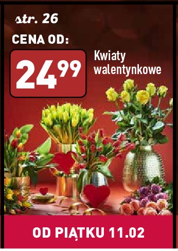 Kwiaty walentynkowe promocja