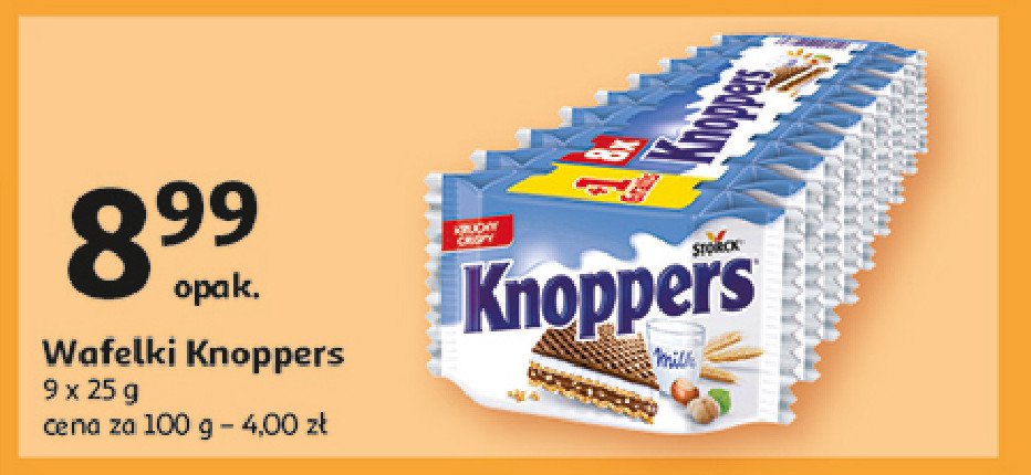 Wafelek Knoppers promocja w Auchan