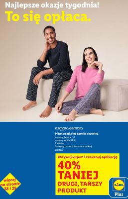 Piżama damska z bawełną promocja w Lidl