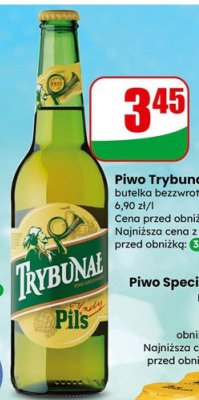 Piwo Trybunał Pils 0,5 l promocja w Dino