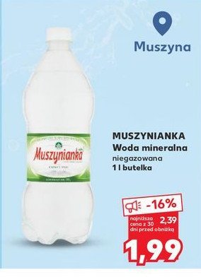 Woda niegazowana Muszynianka promocja w Kaufland