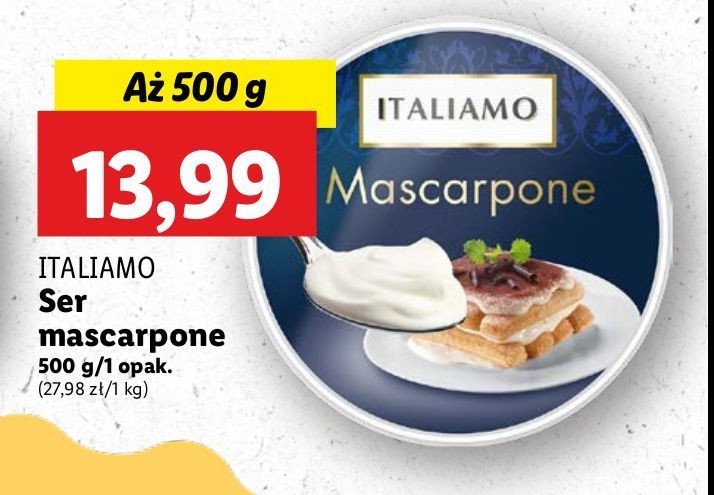 Ser mascarpone Italiamo promocja