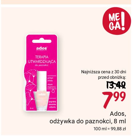 Utwardzacz do paznokci ADOS promocja