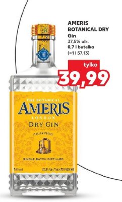 Gin Ameris Botanical Dry 37,5% alk. 0,7 l promocja w Kaufland