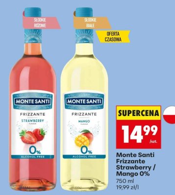 Wino Monte Santi Frizzante Strawberry 0% promocja w Biedronka
