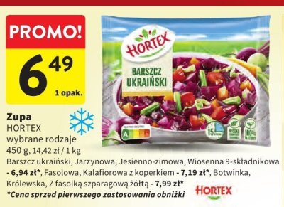 Zupa HORTEX promocja w Intermarche