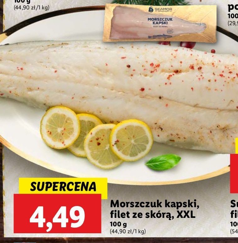 Filet z morszczuka bez skóry SEAMOR promocja