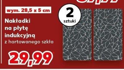 Nakładki na płytę indukcyjną wym. 28,5 x 5 cm 2 sztuki promocja w Kaufland