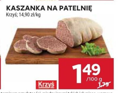 Kaszanka na patelnię promocja w Stokrotka