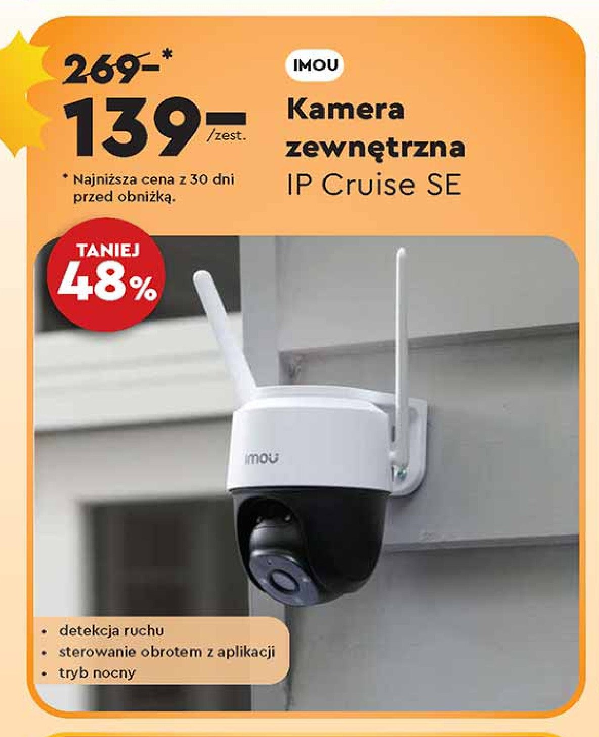 Kamera cruiser 4mp IMOU promocja w Biedronka