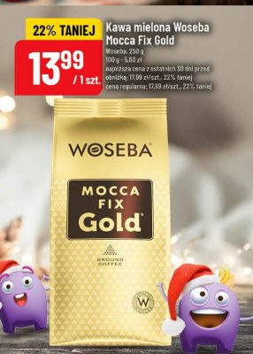 Kawa mielona Woseba Mocca Fix Gold promocja w POLOmarket