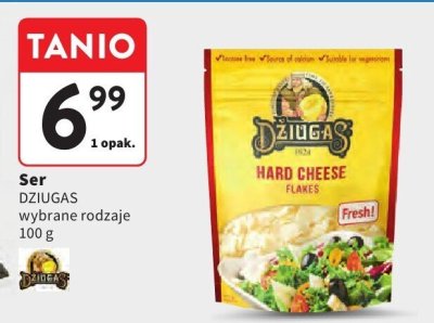 Ser DZIUGAS Hard Cheese Flakes promocja w Intermarche