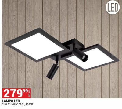 LAMPA LED 31W, 31 kWh/1000h, 4000K promocja w Merkury Market