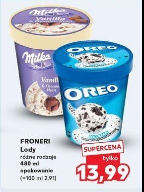 Lody vanilla & chocolate heart Milka promocja w Kaufland