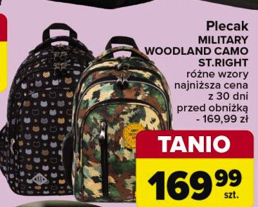 Plecak military woodland St. right promocja